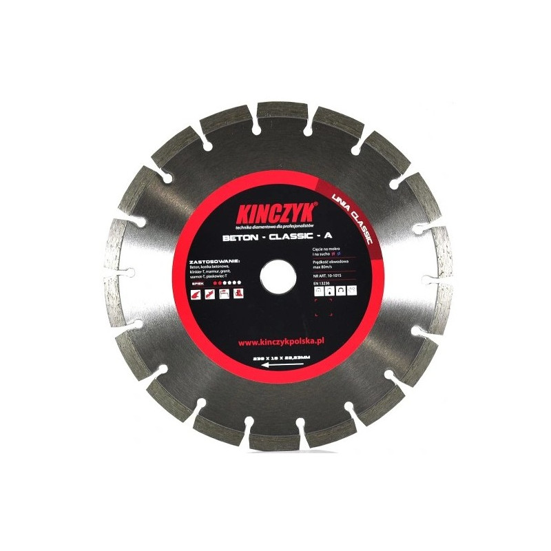 TARCZA CERAMIC-A 125X10X22.23 KINCZYK